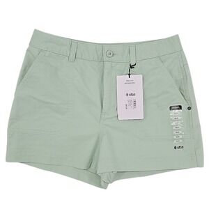 Stio Harper Soft Twill Shorts XL NWT Iceberg Green Outdoor Athleisure 3"